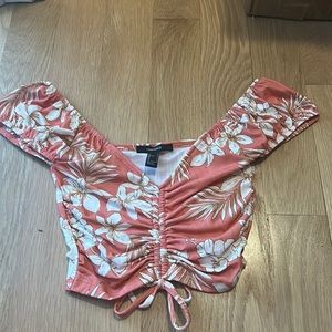 Off the shoulder summer crop top